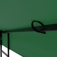 GHP 9.76'x9.76' Single-Tier 200g/sqm UV30+ Polyester Green Gazebo Canopy Replacement   